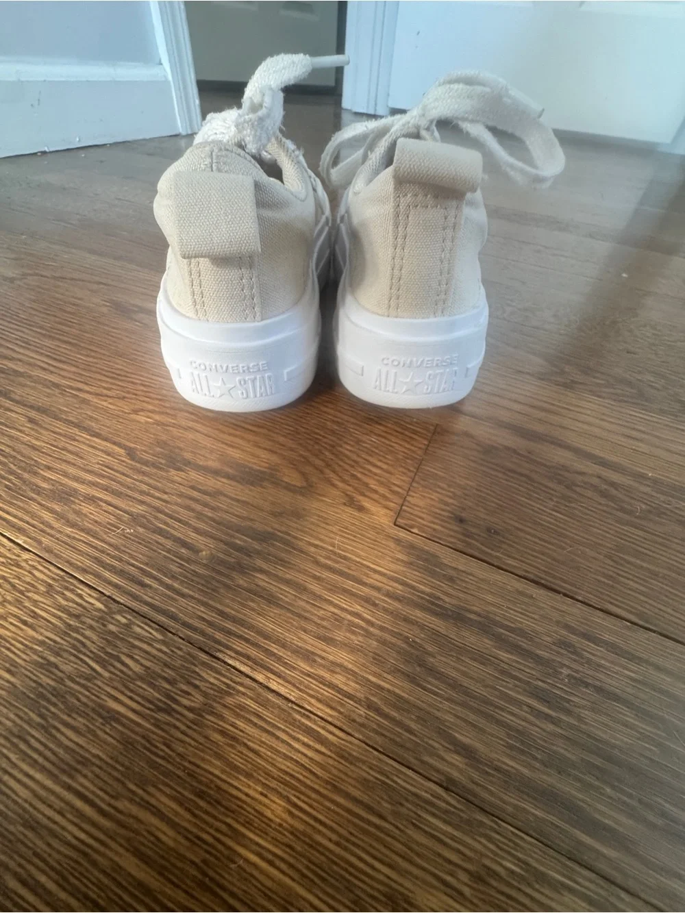 Converse Kids Cream Canvas Low-Top Sneakers